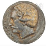 Zinc Metal Commemorative Plaque Jan Kochanowski.