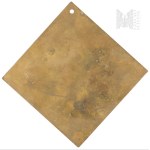 Brass Patriotic Poster with Eagle, Emblem of Poland