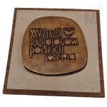 PRL - Poster/Medal Commemorative XXV Congress of Polish Radiologists Łódź 1970, Maria Curie-Skłodowska, Wilhelm Conrad Röntgen, Medal with Pad