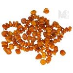 Torn Amber Necklace, Heirloom from the Sea, Amber