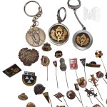 PRL/IIIRP - Sports-themed pin set, AWF pendants, Sports Clubs, Euro 2012, Zagłębie, Pieniny, Cracovia, Fifa, Academy of Physical Education