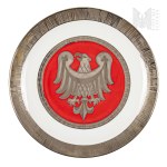 XX century - 1972 - Decorative platter designed by J. Zaremba - Porcelany Factory Krzysztof (Wawel)