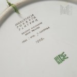 XX century - 1972 - Decorative platter designed by J. Zaremba - Porcelany Factory Krzysztof (Wawel)