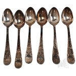 Plater Set of 6 Silver-plated Tea Spoons in Box Met-Gal Lomianki
