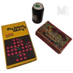 PRL/USA Set of Two Logic Board Games, Dominoes Double Nine (USA, HAL-SAN), "Are You Able?" (Crafts Cooperative "Centrum" Warsaw 1977)
