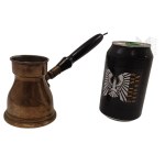 Metal Aluminum Coffee Brewing Pot, Vintage