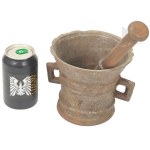 Old Metal Cast Iron Mortar.