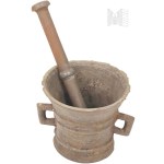 Old Metal Cast Iron Mortar.