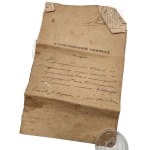 19th Century Tsarist Russia - Document Service Form on Service 1871