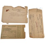 Occupied Poland/General Gouvernement - Set of Documents, Payment Order, Payment Summons for Property, Warsaw/Warschau, 1943