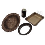 Set of Platters, Plated Platter/Bowl Base (?) Norblin and Company, Hard Soldered 416 Tray, Plated Platter, Platter