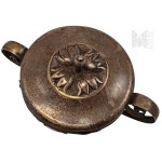 Vintage Plated Sugar Bowl with Glass Insert (Hefra?).