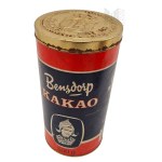 Set of Tins, Containers of Cocoa, Tobacco, Cigarettes, Cigars - Bensdorp Cocoa, Scho-Ka-Kola Chocolate, Cuban Cigars Wilde Havana Tabacos Primeros La Paz, Cigarettes Puck Georg a. Jasmatzi A.G Dresden, Dannemann Speciale Brasil Brazil. Suerdieck