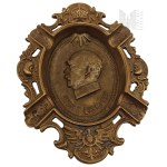 Germany/German Empire - Patriotic Brass Ashtray Unser Bismarck, Our Bismarck with Image of Otto von Bismarck.