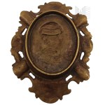 Germany/German Empire - Patriotic Brass Ashtray Unser Bismarck, Our Bismarck with Image of Otto von Bismarck.