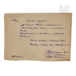 LWP-Document in the form of an Order of Departure-Stamped Polish Army Mail Half 84119