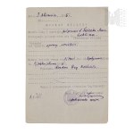 LWP-Document of Order of Departure with the Signature of the Chief of the Veterinary Hospital.