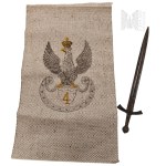 Eagle of the Czwartaks - 4th Infantry Regiment of the Kingdom of Poland Army, Miniature of the Coronation Sword Szczerbiec, Souvenir from the Castle/Letter Knife (?).