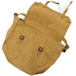 Highlander Outdoor Webbing Haversack Shoulder Bag Breadbox Beige Vintage