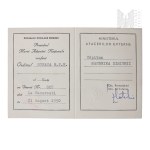 Romania Legitimation for the Romanian Order of the "Star of the Romanian People