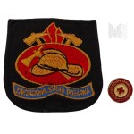 Factory firefighter patch, Honorary blood donor pin, Polish Red Cross PCK