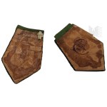 Patches, Patches - Pair of Collar Patches of a Forester, Forester, Forest Guard, Baywatch.