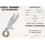 III RP - Legitimation of Parachute Instructor Badge, In Blanco