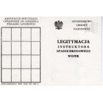 III RP - Legitimation of Parachute Instructor Badge, In Blanco