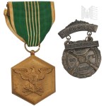 USA - Two Medals, Army Commendation Medal (United States Army Commendation Medal), Marksman First Class.
