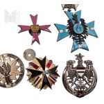 Set of 11 Badges - COPY - Badges from Periodicals in the "Polish History, Orders and Decorations" Series by Deagostini, - Commemorative Badge of the 6th Kaniowski Cavalry Regiment, Commemorative Badge of the 19th Volhynian Cavalry Regiment, Commemorative 