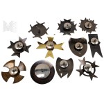 Set of 11 Badges - COPY - Badges from Periodicals from the Series "Polish History, Orders and Decorations" Deagostini, Commemorative Badge of the 20th Regiment of Lancers named after King Jan III Sobieski, Commemorative Badge of the 9th Regiment of Lancer