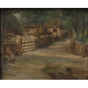 Ludomir Koehler (19th/20th century), Road through the village, 1905