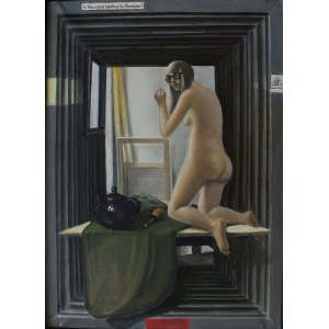 Jerzy Krawczyk, Nude [Is this a great painting by Vermeer?], 1969