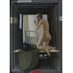 Jerzy Krawczyk, Akt [Is this a great painting by Vermeer?], 1969