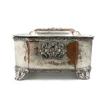 Box sugar bowl with key(Warsaw, 1854-1860)