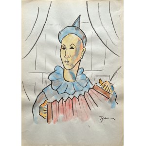Tymon Niesiołowski (1882-1965), Arlequin, esquisse