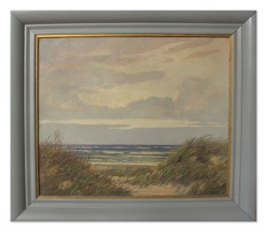 Otto Sager (1870-1937), Widok na morze z wydm