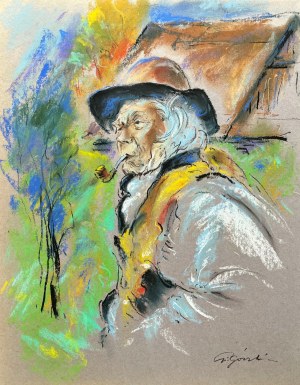 Stanisław GórskiI (1887 - 1955), Starzec z fajką