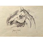 Jerzy Kossak (1886-1955), Head of a Horse