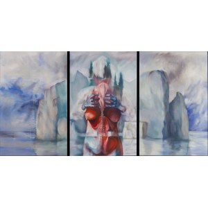 Alicia Lament, Biting into the unconscious, triptych