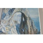 FELIKS MICHAŁ WYGRZYWALSKI, CAPRI 1925, WATERCOLOR, PAPER PASTED ON CARDBOARD
