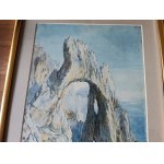FELIKS MICHAŁ WYGRZYWALSKI, CAPRI 1925, WATERCOLOR, PAPER PASTED ON CARDBOARD