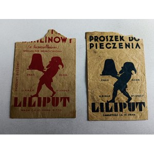 LOT DE 2 SACHETS DE LILLIPUT, LEVURE CHIMIQUE ET SUCRE VANILLÉ