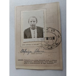 ZAŚWIADCZENIE POLSKIE KOLEJE PAŃSTWOWE PKP KRAKÓW 1938 R, BILET