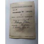 ZAŚWIADCZENIE POLSKIE KOLEJE PAŃSTWOWE PKP KRAKÓW 1938 R, BILET