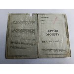 IDENTITY CARD KRAKOW 1930