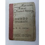 FIRST PAGE OF IDENTITY CARD KRAKOW 1938