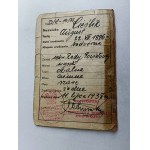 FIRST PAGE OF IDENTITY CARD KRAKOW 1938