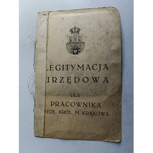PREMIÈRE PAGE CARTE D'IDENTITÉ OFFICIELLE CONSEIL D'ADMINISTRATION DE LA VILLE DE KRAKÓW