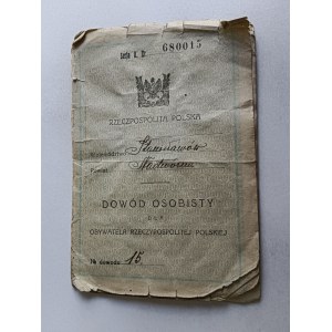 IDENTITY CARD NADWÓRNA 1923